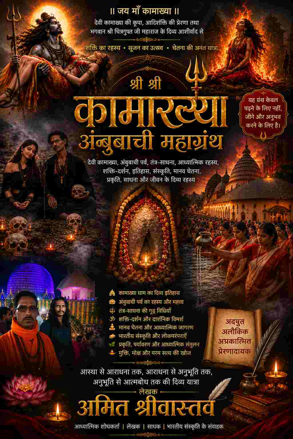 श्री श्री कामाख्या अंबुबाची महाग्रंथ: देवी शक्ति, तंत्र, साधना और सनातन चेतना का 12 दिव्य रहस्य
